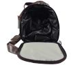Leather Duffle Bag - Dark Brown. 