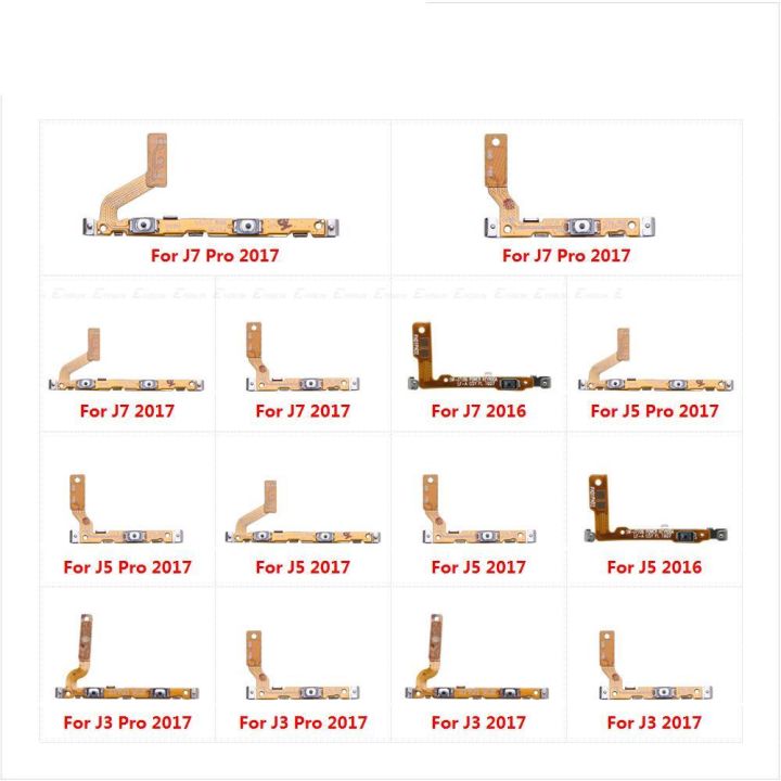 Switch Power ON OFF Button Flex Cable Parts For Samsung Galaxy J3 J5 J7 Pro 2016 2017 Mute Silence Volume Key Part