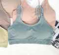 Thin Padded Non-wired Seamless, letter straps beautiful back wrap chest, vest with chest pad seamless bottom bandeau girl's bra Free Size 30 - 36. 