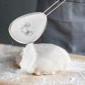 Fine Mesh Strainer Oval Easy to Clean Flour Sieve for Quinoa Juice Household 16cm. 