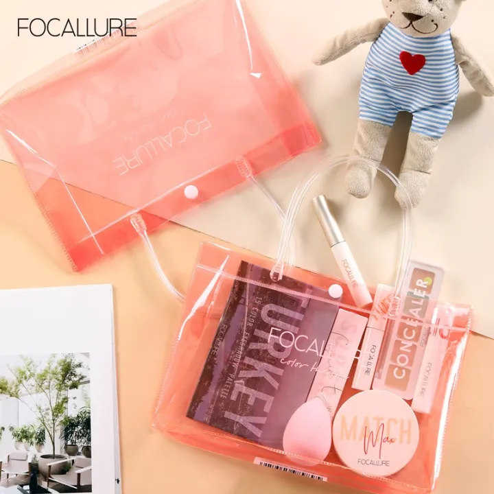 FOCALLURE%20PVC%20Handbag%20Gift%20bag%20Waterproof%20Travel%20Ultra-portable%20Makeup%20bag%20-%20Image%205