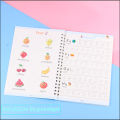 Reusable Sank Magic Practice Copybook Montessori Reusable Magic Books for Kids Handwriting Free Wiping Calligraphy Montessori Practice Copy Books (4 Magic Books + 1Magic Pen + 10 Refills + 1Grip). 
