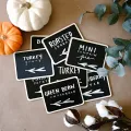 18Pcs Mini Chalkboard Signs for Food Party Food Labels for Party Buffet Table Small Chalkboard Signs for Party. 
