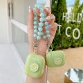 【Solo Yolo】Simple Green Smiley Silicone Case For Airpods Pro 2 1 Wireless Bluetooth Earphone Cases For Air pods 3 Fundas Candy Wrist chain. 