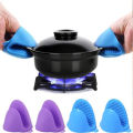 2 PCS Silicone Pot Holder Set | Heat Resistant Oven Mitts | Anti-Slip Finger Grip Gloves for Cooking, Baking & Hot Pots | Kitchen Accessories | Ashiya Provider. 