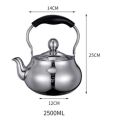 2.5L Capacity Stove Top Stainless Steel Kettle, Tea Pot, Tea Kettle Teapot with Silicone Handle, Stainless Steel Stovetop Tea kettle with Infuser, Stainless Steel Water Coffee Tea Kettle. 