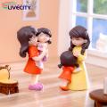 Mother Daughter Sculpture Miniature Mother Daughter Figures for Diy Fairy Garden Decor Perfect Gift for Mom/mother's Day Buyers' Favorite Loving Relationship Figurine. 