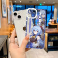 Genshin impact hutao phone case telefoon for iPhone 13Promax 13 14 12 11 pro Max mini transparent fine hole soft cover. 