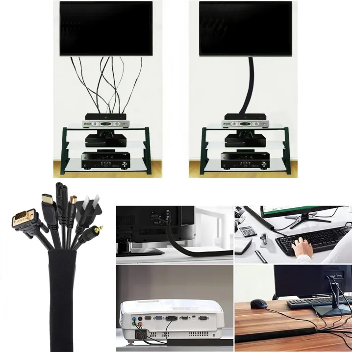 45%20Inch%20Long%20Water%20Proof%20Power%20Cable%20Wire%20Cord%20Tie%20Holder%20Organiser%20Management%20leeds%20cable%20adapter%20Sleeve%20-%20Image%202