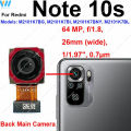 Front Rear Camera For Xiaomi Redmi Note 10/Note 10S/Note 10 Pro Back Main Front Facing Camera Module Flex Cable Repair Parts 10S. 