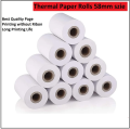 Portable 58mm Mobile Thermal Receipt Printer Paper Roll / Mini Portable Bluetooth + USB Printer 58MM Printer Roll/ Paper Roll for Mobile 58mm Mini Thermal Printer Cash Register POS Receipt Paper Roll - 18 Meter (Pack of 15). 