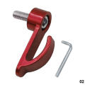 Bike Universal Aluminium Alloy CNC Single Hole Carry Hook Motorcycle Hook Helmet. 