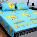 King Size Double  Cotton Bedsheets for Kids Room  Cartoon Printed Bedsheets. 
