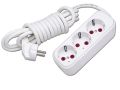 ELBi 3 Earthed Schuko Sockets Extension board. Made in TURKEY. Electric board. 3 gang. Shuko. Extension box. Accessory.. 