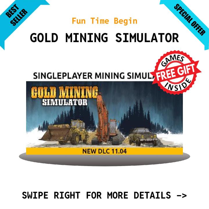 GOLD MINING SIMULATOR.JPG - PC Game - Complete Installation Guide - in GoogleDrive/MediaFire - QR Codes + 1 Extra free Game
