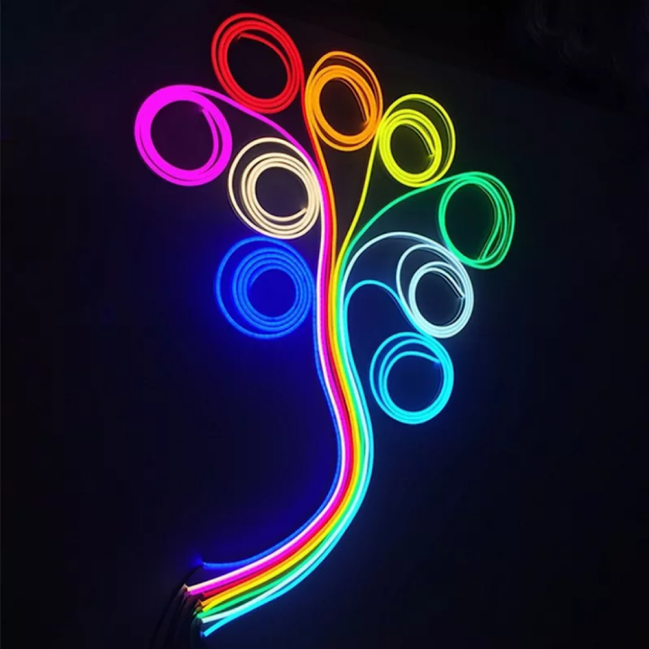 LED Flexible Silicone Neon Light Strip Set 2835 Low Voltage 12V 6*12 Shape Embedded Linear Flexible Light Strip