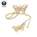Prism Arm Jewelry Boho Butterfly Arm Cuff Bracelet for Women Elegant Flower Decor Bangle for Prom Party Cosplay Adjustable Anti-slip Design Women Hand Jewelry. 