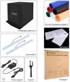 PULUZ 24Inch/60cm Photo Studio Light Box Portable 60 x 60 x 60 cm Light Tent LED 5500K White Light Dimmable Mini 36W Photography Studio Tent Kit with 6 Removable Backdrop (Black Orange White Green Blue Red)(UK Plug). 