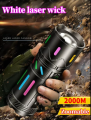 Wego Flashlight Super Bright Zoomable Torch Light with Built in 18500 MAh PowerBank Rechargeable Waterproof Flash Light for Camping Hiking Outdoors. 