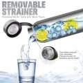 800 ml Stainless Steel Outdoor Water Bottle with Leather Case Portable Outdoor Travel Insulated Water Bottle. 