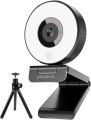 papalook 1080P USB Webcam with Ring Light and Tripod, PA552 Full HD Streaming Web Camera with Dual Microphones Zoom Skype Facetime Video Conference. 