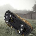8 Nails Professional Snow Crampons Anti-Slip Ice Gripper Hiking Cleats Spikes Traction Ice Stud Shoes Grip Size 40-45. 