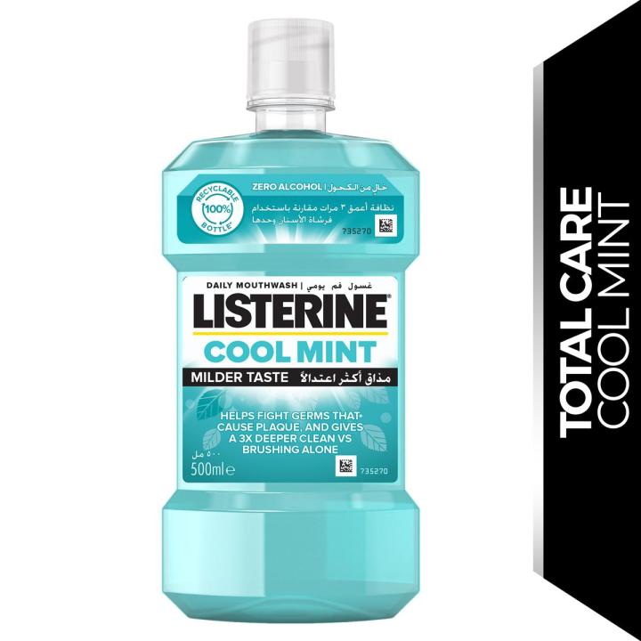 LISTERINEÂ®, Mouthwash, Zero Alcohol, Mild Mint, 500ml