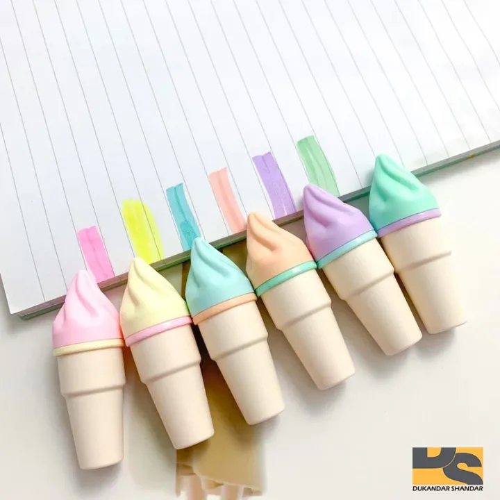cute%20set%20of%206%20cone%20Highlighters%20with%20beautiful%20colors%20%20stationery%7C%20Cute%20stationary%20items%20for%20girls%20-%20Image%207