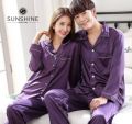 Nightwear Night Suit Satin Silk Fabric 1(Suit) For Men And Women - Comfortable and Stylish Nightwear. 