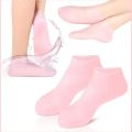 1 Pair Silicone Socks| Moisturizing Gel Heel Socks| Silicone Heel Pad for Foot Care | Multi-purpose Unisex. 