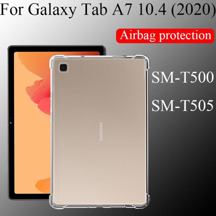 Samsung Galaxy Tab A7 2020 Shockproof Silicone Case For Samsung Galaxy Tab A7 2020  SM T500 / T505 T507 Cover Clear Airbag Anti-knock Silicon Case