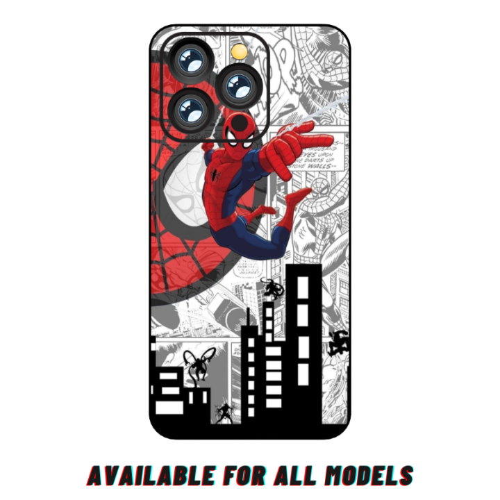 iPhone 12 Pro Max Super Heroes 3D Skin Wrap Sheet with Edges