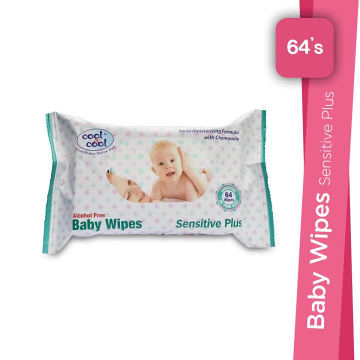 Cool and Cool Baby Sensitive Wipes 64's