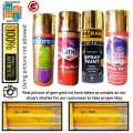 Spray paint (one bottle only) Gem Gold & normal or dark golden . Dolphin, Mubah, coorexe, feather , Artiza, lotus of Thailand, Win plus etc . for touchups on car, motor bikes , cycles, walls. Arts and crafts. wood, metal, glass, plastic, 400 ml, 300g. 