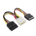 4 Pin Ide Molex To 15 Pin 2 Serial Sata Hard Drive Power Adapter Cables 3.5 Inch Sata Hard Disk Computer 4pin To 15pin Ide Cable. 