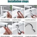 Kitchen Faucet Aerator 2 Modes Adjustable Water Filter Diffuser Water Saving Nozzle Faucet Connector Shower , Water Saving Bathroom Sink Shower Spray 360 Degree. 