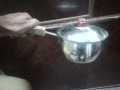 Small Cooking Pot Degchi with Lid Heavy Stainless Steel Capacity 750 grams. 