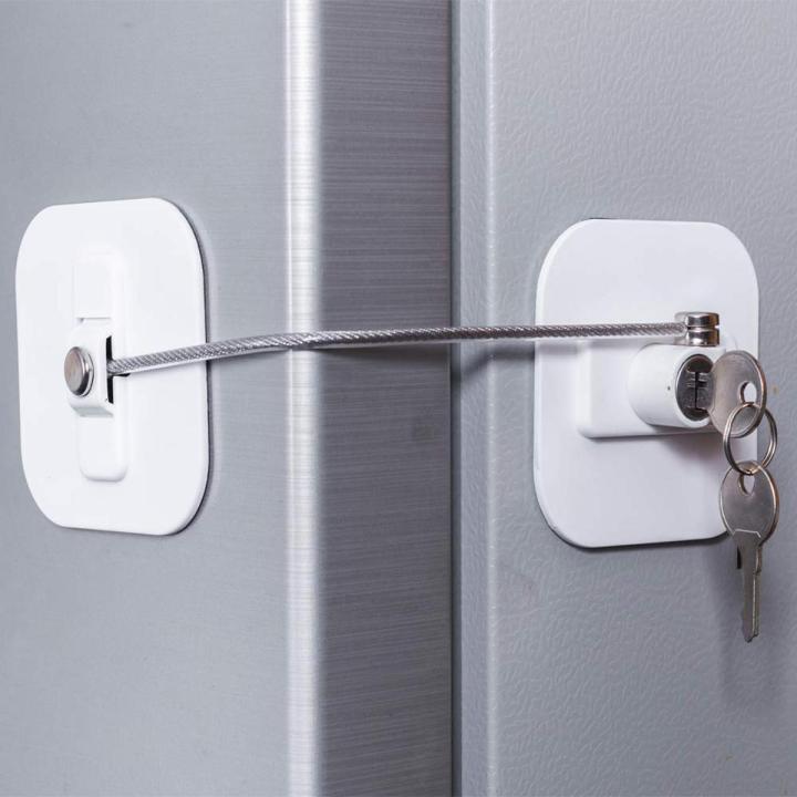 Child window lock-1 x Fridge Lock 2 x Key-white