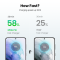【Free 2m C-C Cable 】UGREEN USB C Charger PD 25W Support Type C PD Fast Charging Phone Wall Charger For Samsung Galaxy S25 S24 Ultra/A iPhone 16 15 Max Pro OPPO Reno 12 11/A/Find N Xiaomi 15 14 Pro Redmi K70 60 Pro Huawei Mate 70 60/Pura 70 60/nova 13 12. 