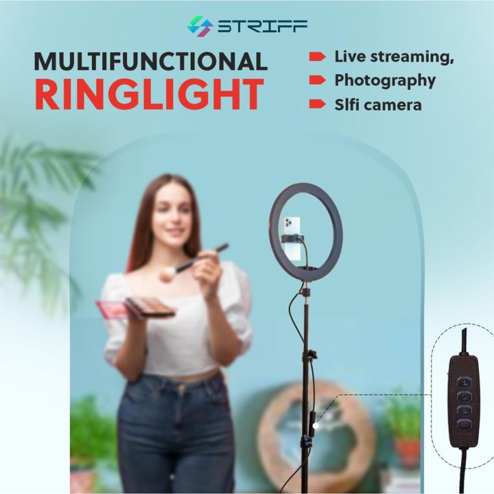 26CM%20Selfie%20LED%20Ring%20Light%20with%207ft%20Tripod%20Stand%20Mobile%20Phone%20Holder%2026%20CM%20ringlight%207%20feet%20tripod%20stand%203%20Modes%20RingLight%207%20Feet%20Tripod%20Stand%20Light%20Vlogging%20Light%20Mobile%20Phone%20Photography%20Light%20-%20Image%206