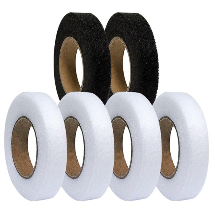6 Rolls White Black Double Sided Sewing Accessory Adhesive Tape