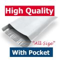 Courier Shipping Flyer Bags with Address Pocket - Packaging Flyers with Pouch Label. 