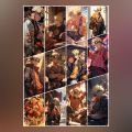 Naruto Anime Manga Stickers UNCUT for Phone Cover Laptop Notebook Scrapbook Journal. 
