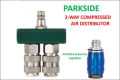 PARKSIDE 2 way compressed air distributor with pressure regulator. 
