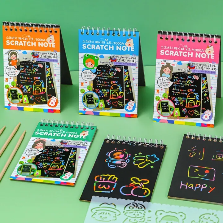 Scratch%20Note%20Book%20Set,%20Art%20Paper%20Rainbow%20Notes,%20Drawing%20Pad%20for%20Kids%20Party%20Party%20Gift,%20DoorGift,%20Kindergarten,%20Children%20-%20Image%208