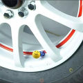 "Smile Emoji Pressure Stem Tire Valve Caps – High-Quality Wheel Rim Air Covers for Motorcycles, Scooters & Cars | Fun & Durable Design". 