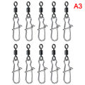 Stainless Steel Fishing Connector Pin Bearing Rolling Swivel Snap Pins Fishing Lonni. 