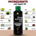 Organic Hair Repair Oil For Long Hair (100 % Natural) - 12 in 1 Hair Oil - Natural Hair Hair Growth - Combinations of Different Herbal Oils, Prevents From Dandruff & Hair Fall, Improves Hair Growth & Promotes Shiny, Strong Hair. 