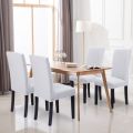 Dining Chair Cover Set of 4 Pc , 6 Pc and 8 Pc Elastic Fitted Solid Color Cover Comfortable Chair Cover For Dining Room. 
