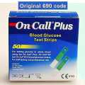 On Call Plus 25 50 Glucometer STRIPS  / EZII STRIPS 690 CODE. 